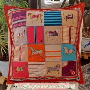 Colorful Royal Horse 🐎🐎 Pillow Cover